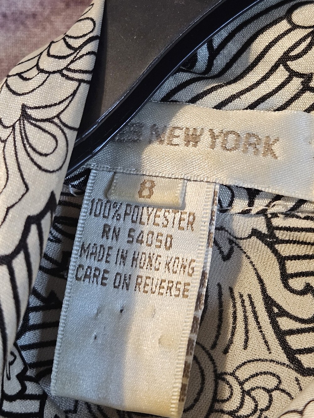Jones New York 90s Size 8 Blouse With Back Buttons - Picture 5 of 9